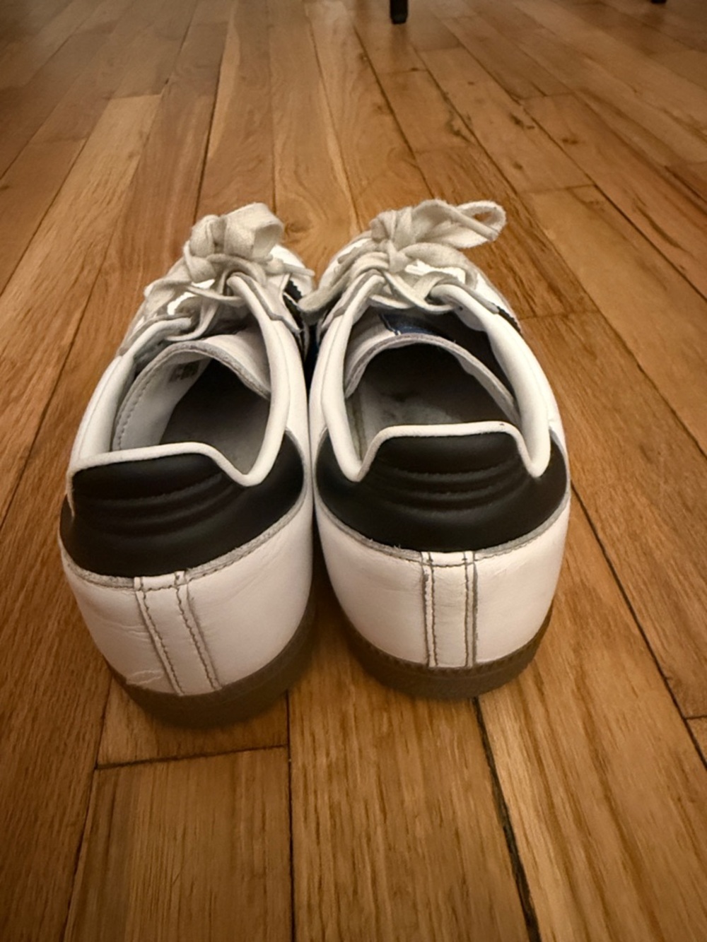 adidas Samba White Black and Gum Low-Top Sneakers - Picture 3 of 3
